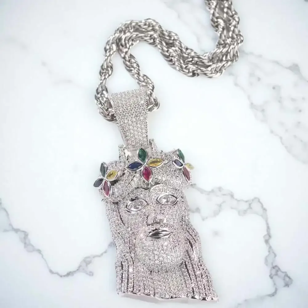 Title Jesus Head Pendant 8091